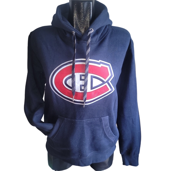 NHL Other - NHL Navy Blue Pullover Hoodie with Montreal Canadians Logo M